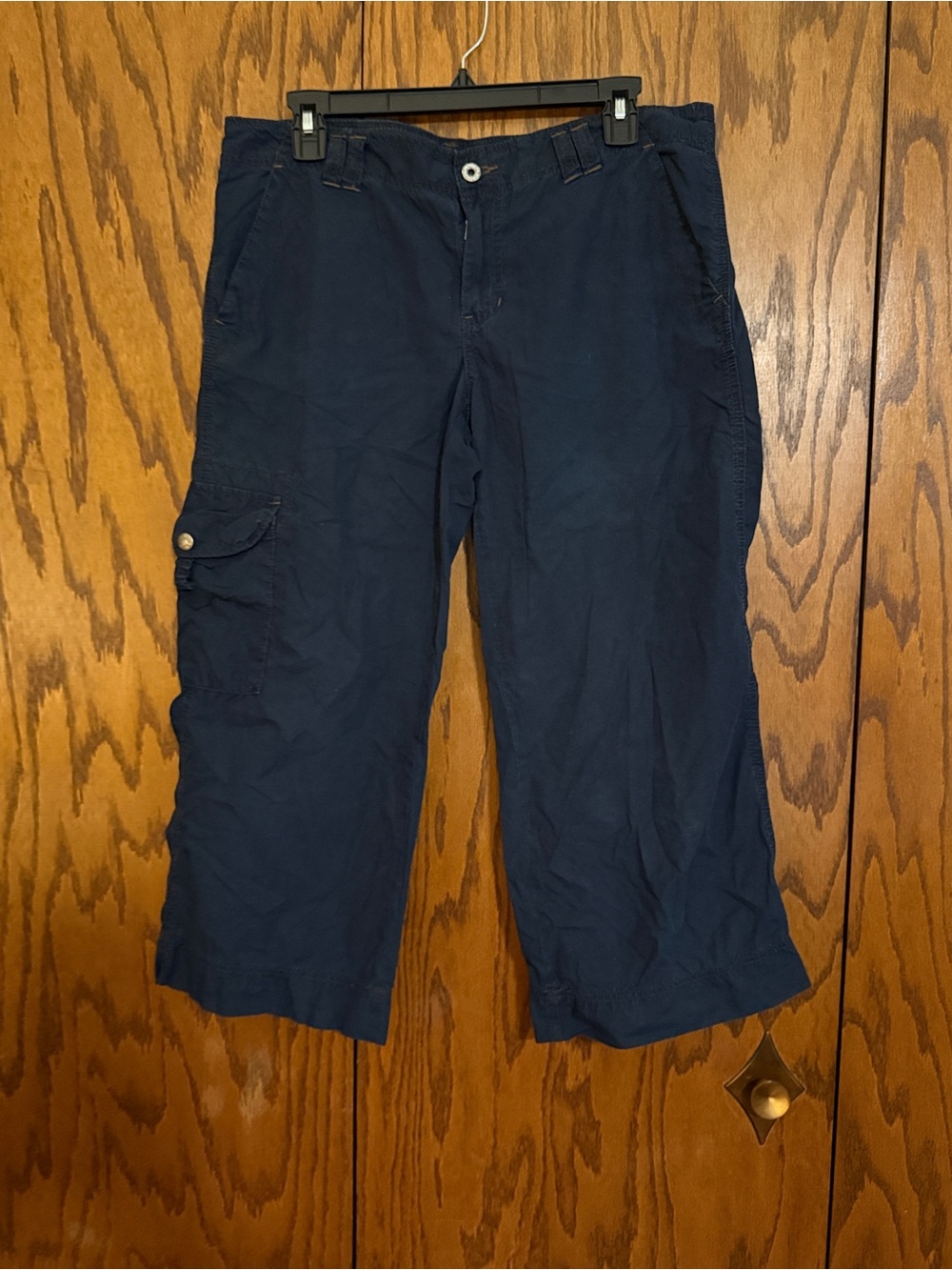 Polo Jeans Co Ralph Lauren Navy Cargo Capri Pants Women's Size 8